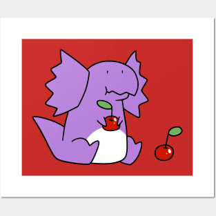 Dilophosaurus eating Cherries Posters and Art